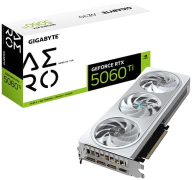Gigabyte GeForce RTX 5060 Ti AERO OC 16G näytönohjain