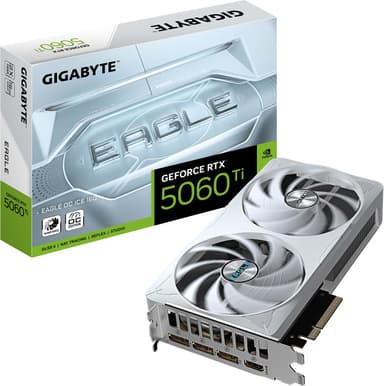Gigabyte GeForce RTX 5060 Ti EAGLE OC ICE 16G näytönohjain