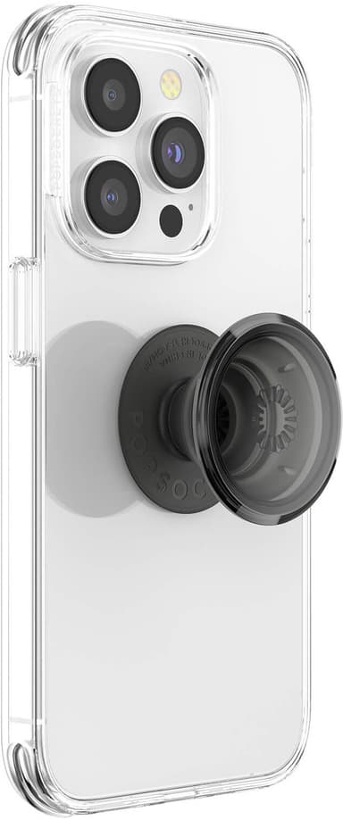 Popsockets puhelinpidike (läpikuultava musta)