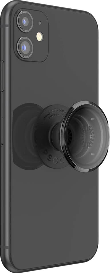 Popsockets puhelinpidike (läpikuultava musta)