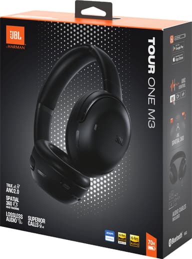 JBL Tour One M3 langattomat around-ear kuulokkeet (musta)