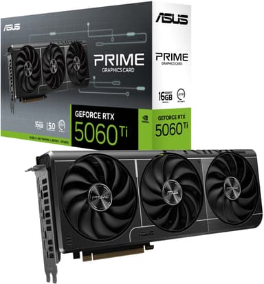 ASUS GeForce RTX 5060 Ti 16 GB PRIME näytönohjain
