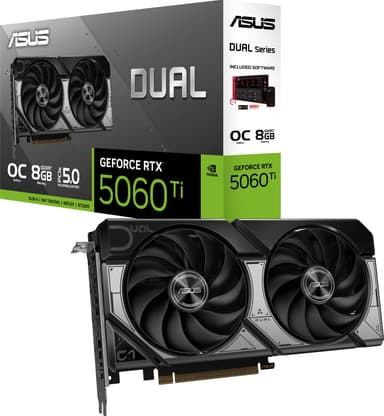 ASUS GeForce RTX 5060 Ti 8 GB DUAL OC näytönohjain