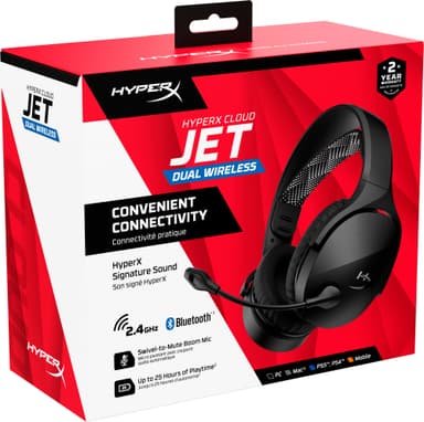 HyperX Cloud Jet langattomat pelikuulokkeet (musta)