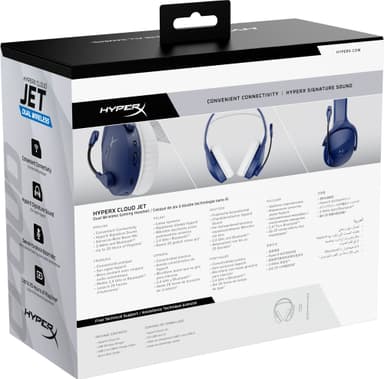 HyperX Cloud Jet langattomat pelikuulokkeet (sininen)