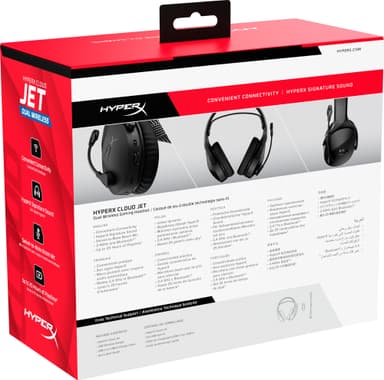 HyperX Cloud Jet langattomat pelikuulokkeet (musta)