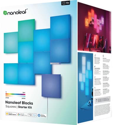 Nanoleaf Blocks Textured Square laajennuspakkaus N8100K02-10BS (10kpl)