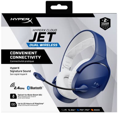 HyperX Cloud Jet langattomat pelikuulokkeet (sininen)