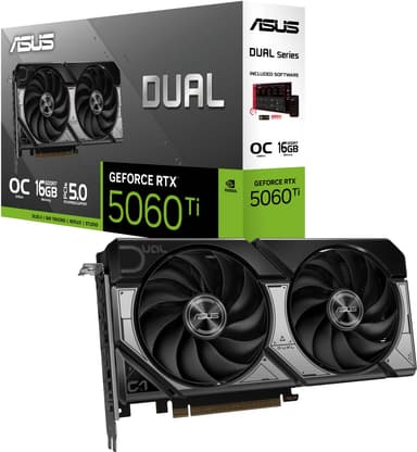 ASUS GeForce RTX 5060 Ti 16 GB DUAL OC näytönohjain