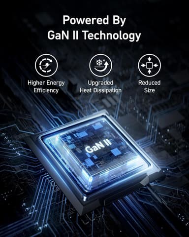 Anker 735 Laturi GaNPrime 65W 1x USB-A 2x USB-C virtalähde