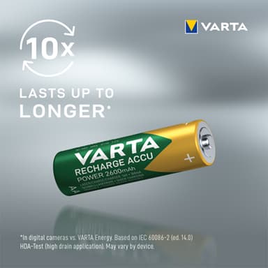 Varta Power 2600 mAh AA paristot (4 kpl)