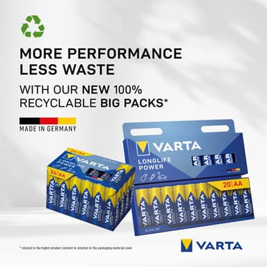 Varta Longlife Power AA paristot 7042370 12 kpl (sininen)