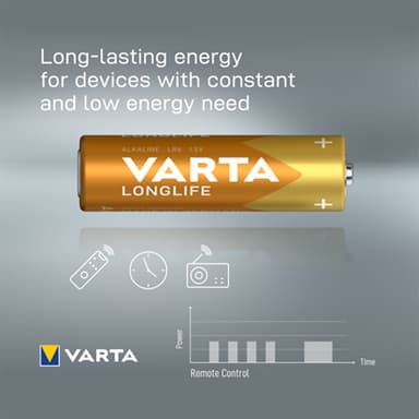 Varta Longlife Power AA paristot 7042380 16 kpl (keltainen)