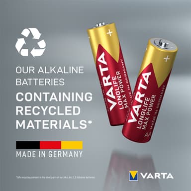 Varta Longlife Power AA paristo 7042378 10 kpl (punainen)