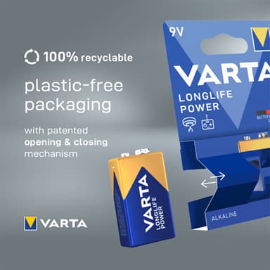 Varta Longlife Power 9V paristo (1 kpl)