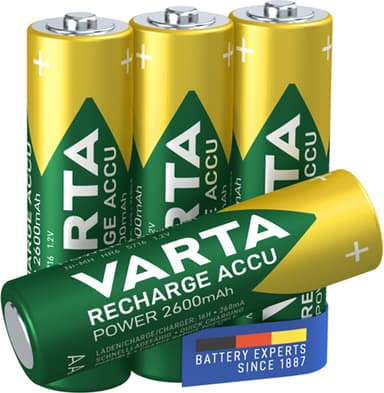 Varta Power 2600 mAh AA paristot (4 kpl)