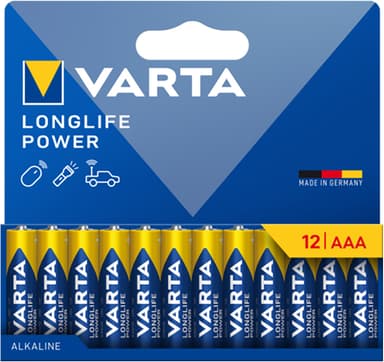 Varta Longlife Power AAA paristo 7042371 12 kpl (sininen)