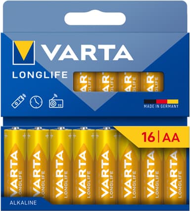 Varta Longlife Power AA paristot 7042380 16 kpl (keltainen)