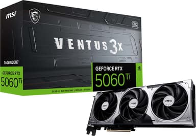 MSI GeForce RTX 5060 Ti 16G VENTUS 3X OC näytönohjain