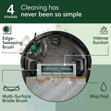 iRobot Roomba Combo 105+ robotti-imuri Y351040 (musta)