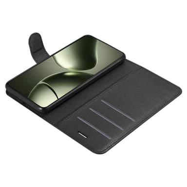 Xiaomi 14T Pro Suojakuori Lompakkokotelo (Musta)