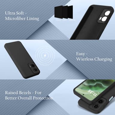Motorola Moto G35 Suojakuori Kotelo Case (musta)