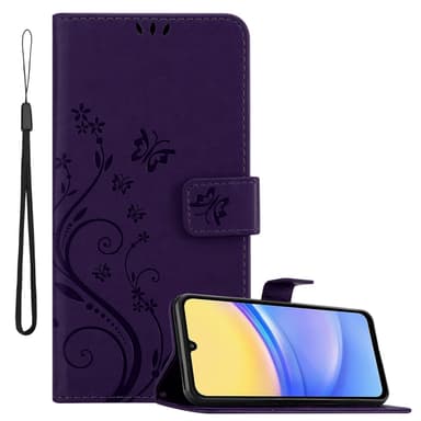 Samsung Galaxy A16 Suojakuori Lompakkokotelo Kukka