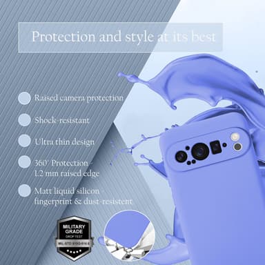Google Pixel 9 PRO Suojakuori Kotelo Case (violetti)
