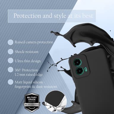Motorola Moto G45 Suojakuori Kotelo Case (musta)