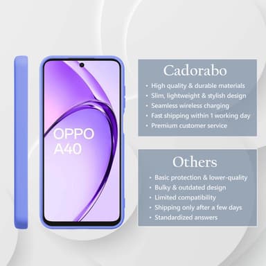 Oppo A40 Suojakuori Kotelo Case (violetti)