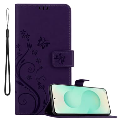 Samsung Galaxy S25 Plus Suojakuori Lompakkokotelo Kukka