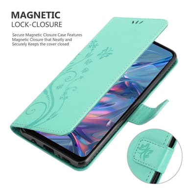 Motorola Moto G45 Suojakuori Lompakkokotelo Kukka