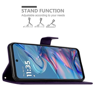 Motorola Moto G45 Suojakuori Lompakkokotelo Kukka