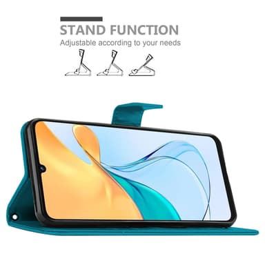 ZTE Blade V50 Vita Suojakuori Lompakkokotelo Kukka
