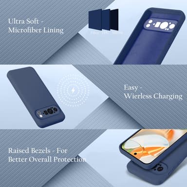 Google Pixel 9 PRO Suojakuori Kotelo Case (sininen)