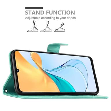 ZTE Blade V50 Vita Suojakuori Lompakkokotelo Kukka