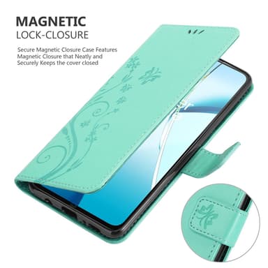 OnePlus Nord CE4 Lite Suojakuori Lompakkokotelo Kukka