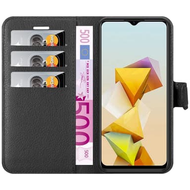 ZTE Blade A73 5G Suojakuori Lompakkokotelo (Musta)
