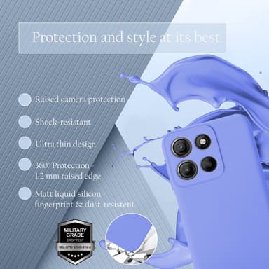 Motorola Moto G15 Suojakuori Kotelo Case (violetti)