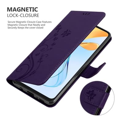 ZTE Blade V50 Vita Suojakuori Lompakkokotelo Kukka
