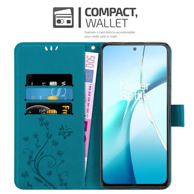 OnePlus Nord CE4 Lite Suojakuori Lompakkokotelo Kukka