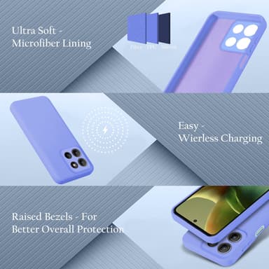 Motorola Moto G15 Suojakuori Kotelo Case (violetti)