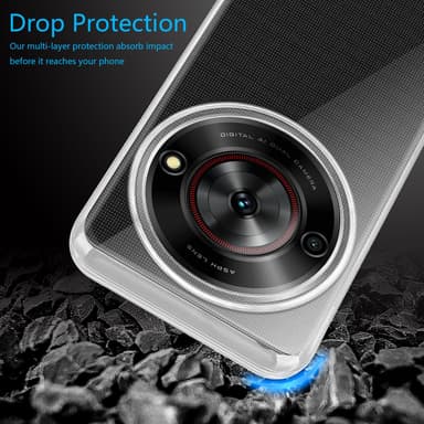 ZTE Blade A75 5G Suojakuori Kotelo Case (Läpinäkyvä)