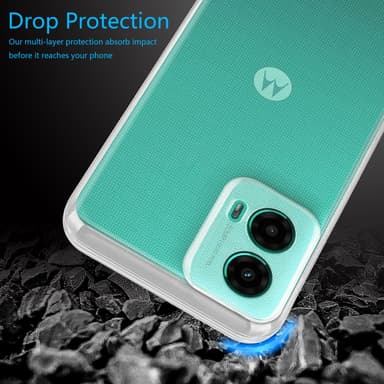 Motorola Moto G45 Suojakuori Kotelo Case (Läpinäkyvä)