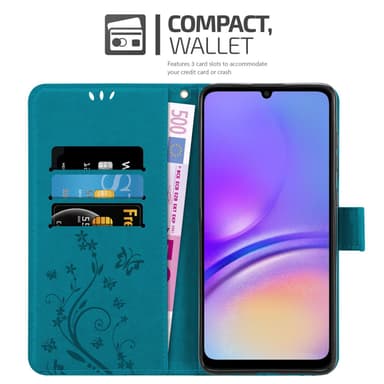 Samsung Galaxy A06 Suojakuori Lompakkokotelo Kukka