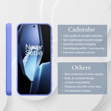 OnePlus 13R Suojakuori Kotelo Case (violetti)