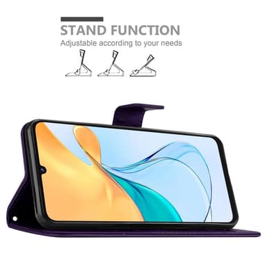 ZTE Blade V50 Vita Suojakuori Lompakkokotelo Kukka
