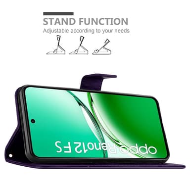 Oppo Reno 12 FS Suojakuori Lompakkokotelo Kukka