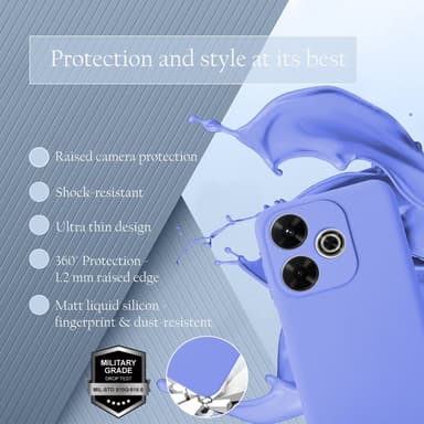 Xiaomi RedMi 13 4G Suojakuori Kotelo Case (violetti)