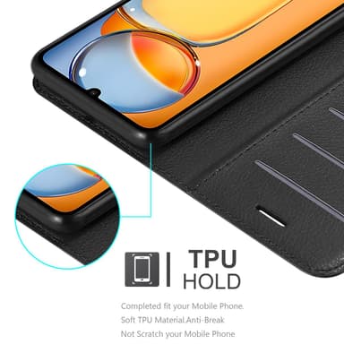 Xiaomi Redmi 13C 5G Suojakuori Lompakkokotelo (Musta)